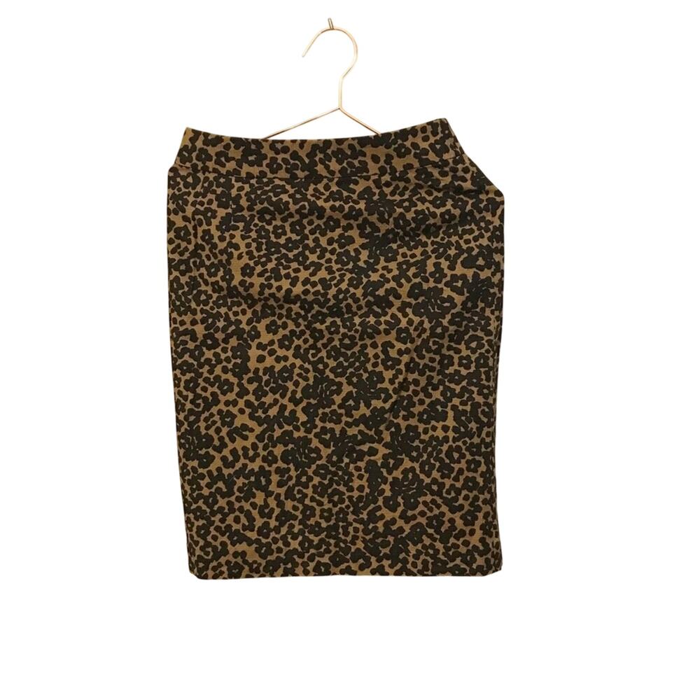 Banana Republic factory leopard pencil skirt size 0